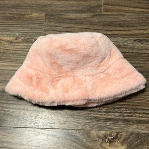 Pink Fluffy Bucket Hat
